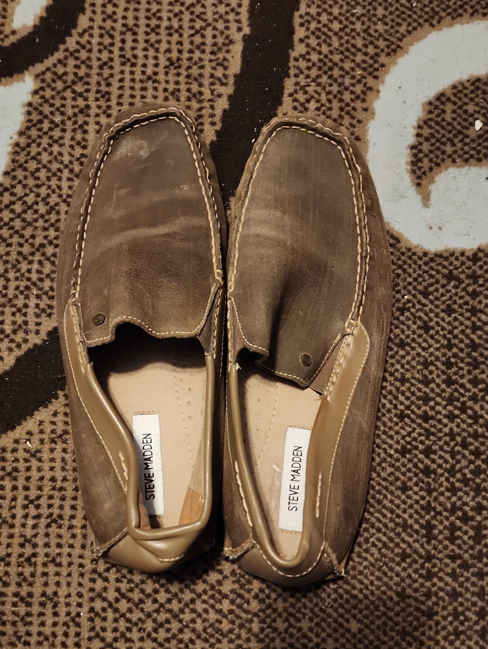 Steve Madden Tan Slip-on Driving Mocs